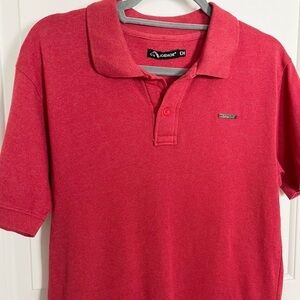 Jordache Retro Polo Shirt-Red-Men US Size Small